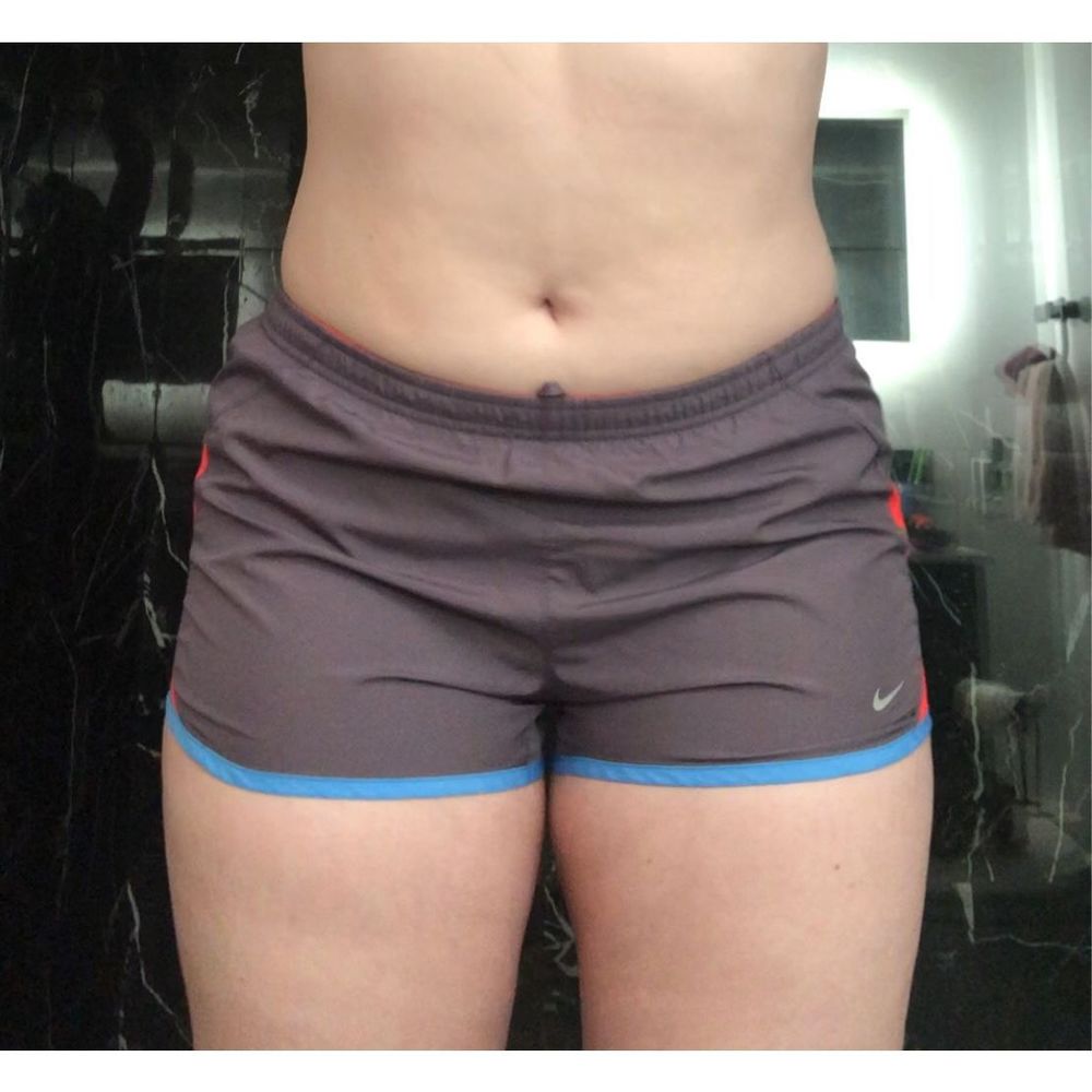 Mauve Nike Running Shorts With Lining Size Medium